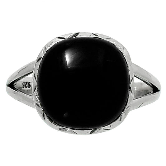 Premium Quality Black Onyx - Brazil Ring size-9 R-1074 23-ER10368-0