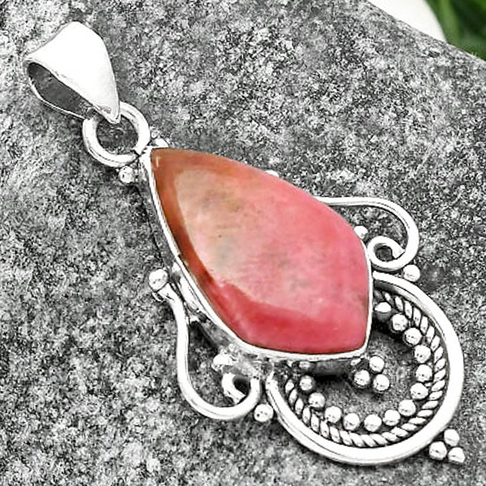 Natural Pink Thulite - Norway Pendant P-1275 SDP111547-2