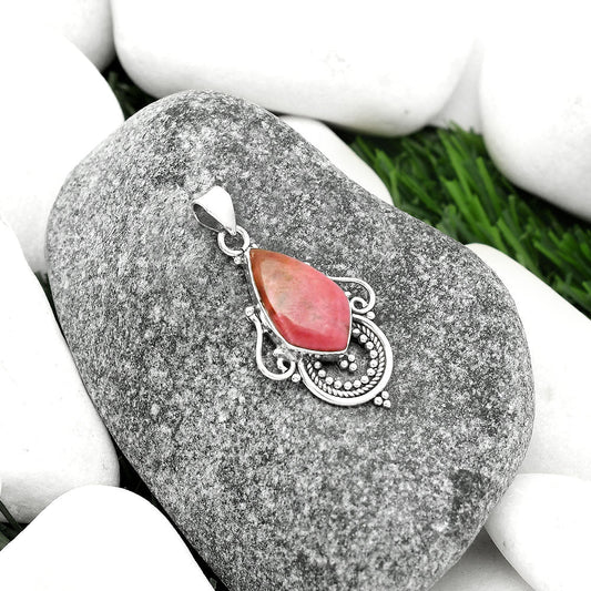 Natural Pink Thulite - Norway Pendant P-1275 SDP111547-1