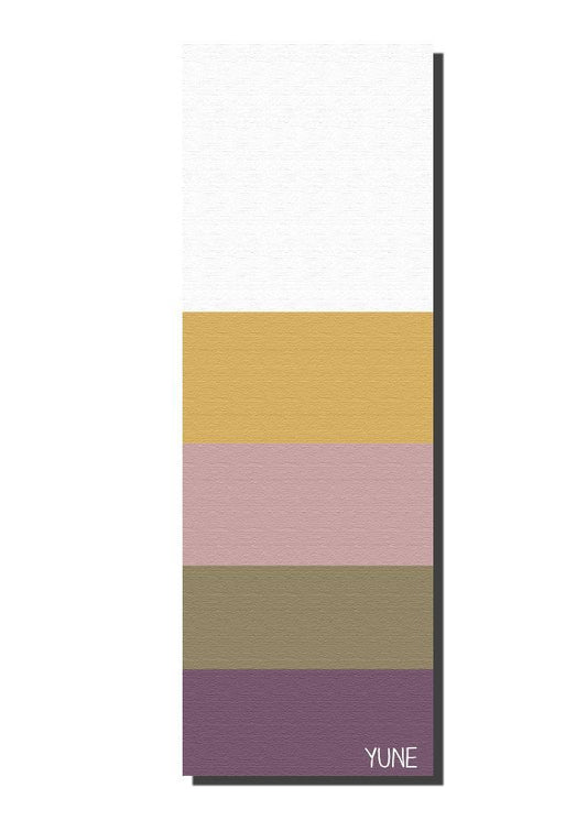 Yoga Mat | 6mm Thick | Striped | Non-Slip | Eco Friendly | Yune Yoga | Biarritz